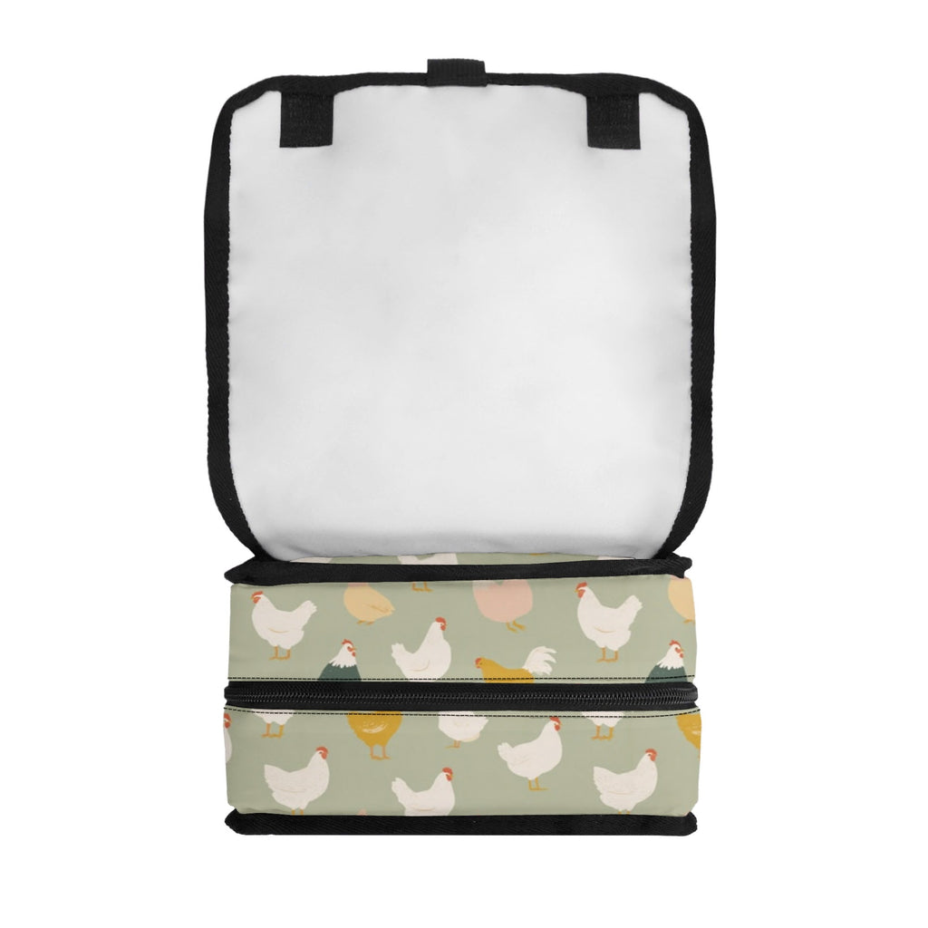 Personalised Chicken Life Flip-top Lunch Bag Personalised Flip Top Lunch Bag animal Printed Offshore