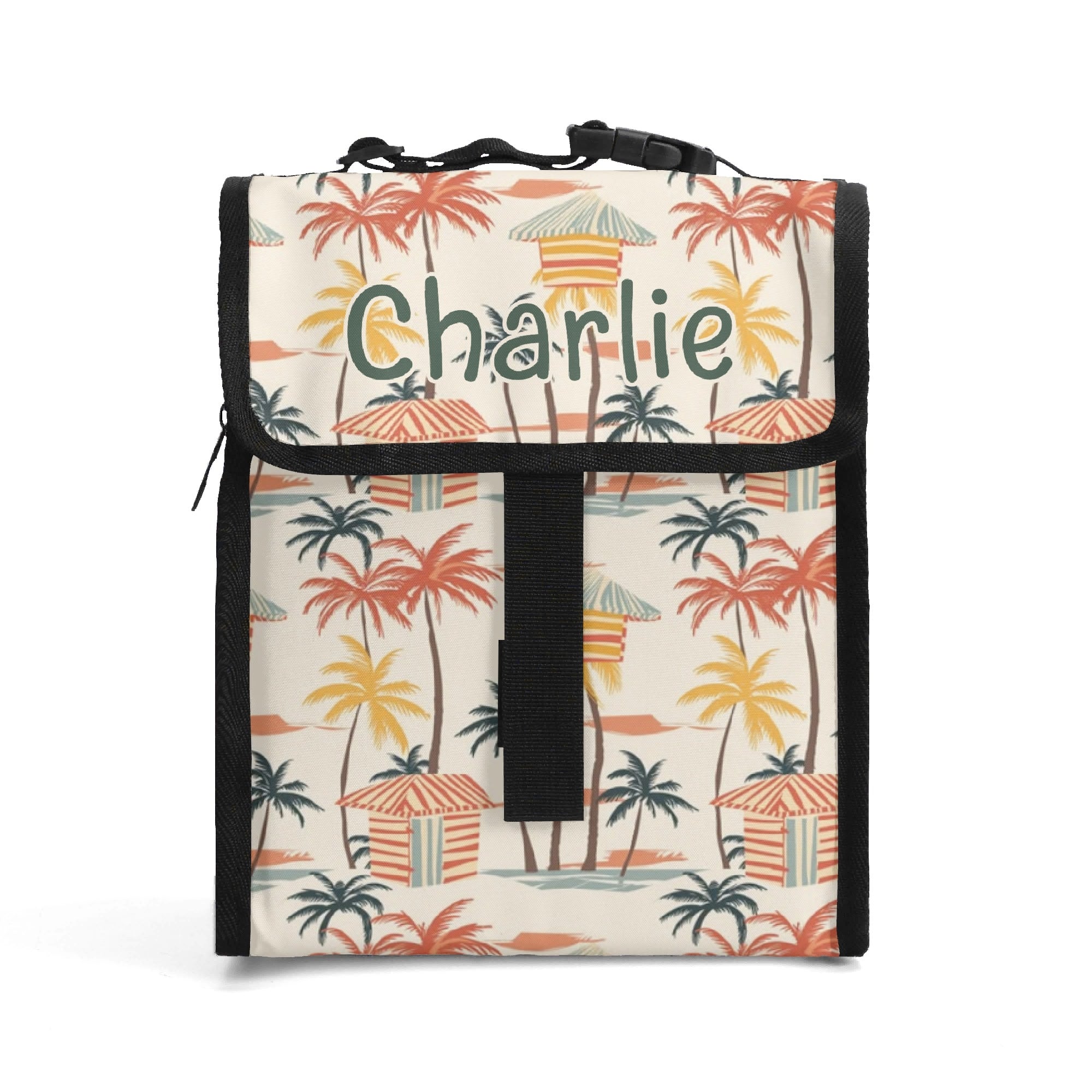 Personalised Beach Shack Flip-top Lunch Bag Default Title Personalised Flip Top Lunch Bag Printed Offshore Summer Surf