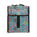 Personalised Doughnuts On Blue Flip-top Lunch Bag Default Title Personalised Flip Top Lunch Bag Food Printed Offshore