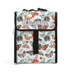 Personalised Pretty Moths And Butterflies Flip-top Lunch Bag Default Title Personalised Flip Top Lunch Bag animal Printed Offshore