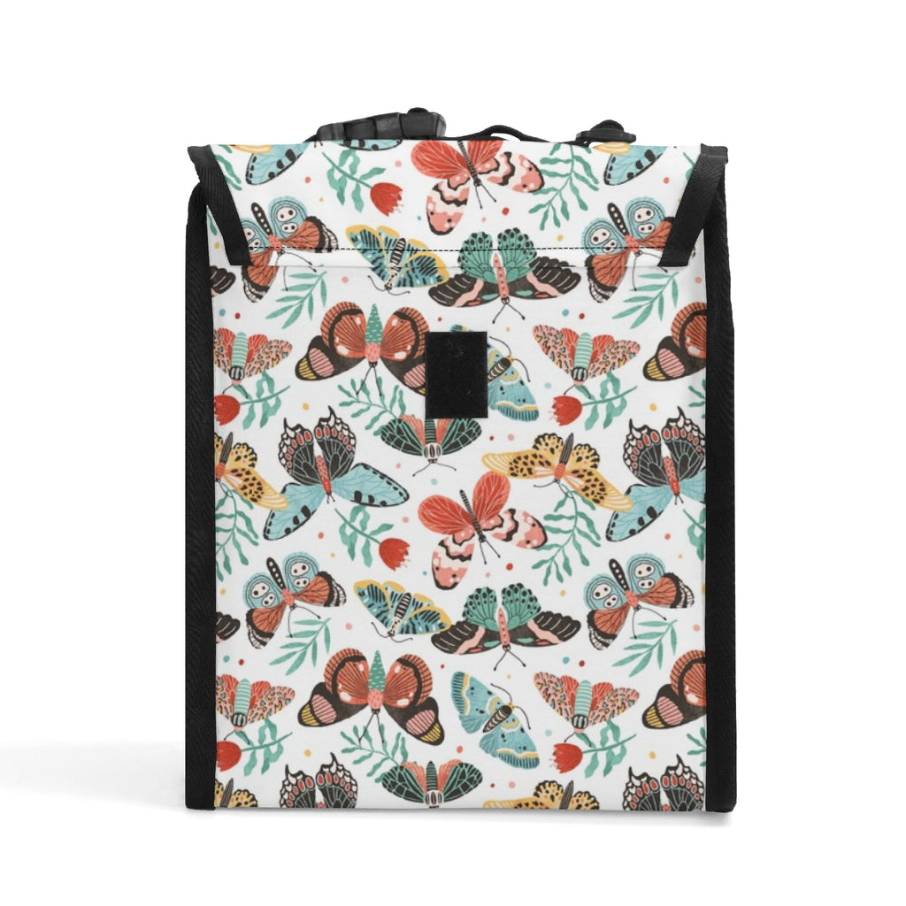 Personalised Pretty Moths And Butterflies Flip-top Lunch Bag Personalised Flip Top Lunch Bag animal Printed Offshore