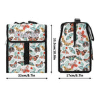 Personalised Pretty Moths And Butterflies Flip-top Lunch Bag Personalised Flip Top Lunch Bag animal Printed Offshore