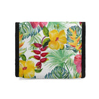 Personalised Tropical Flower On White Flip-top Lunch Bag Personalised Flip Top Lunch Bag Plants Printed Offshore