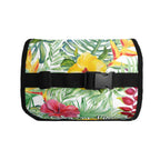Personalised Tropical Flower On White Flip-top Lunch Bag Personalised Flip Top Lunch Bag Plants Printed Offshore