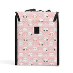 Personalised Pink Cats Flip-top Lunch Bag Personalised Flip Top Lunch Bag animal Printed Offshore