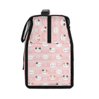 Personalised Pink Cats Flip-top Lunch Bag Personalised Flip Top Lunch Bag animal Printed Offshore
