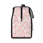 Personalised Pink Cats Flip-top Lunch Bag Personalised Flip Top Lunch Bag animal Printed Offshore