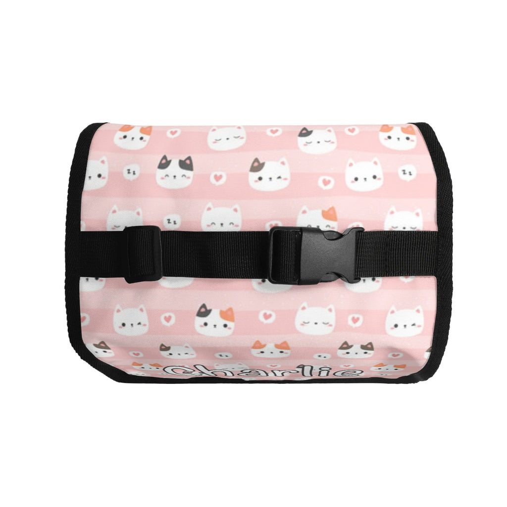 Personalised Pink Cats Flip-top Lunch Bag Personalised Flip Top Lunch Bag animal Printed Offshore