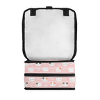 Personalised Pink Cats Flip-top Lunch Bag Personalised Flip Top Lunch Bag animal Printed Offshore