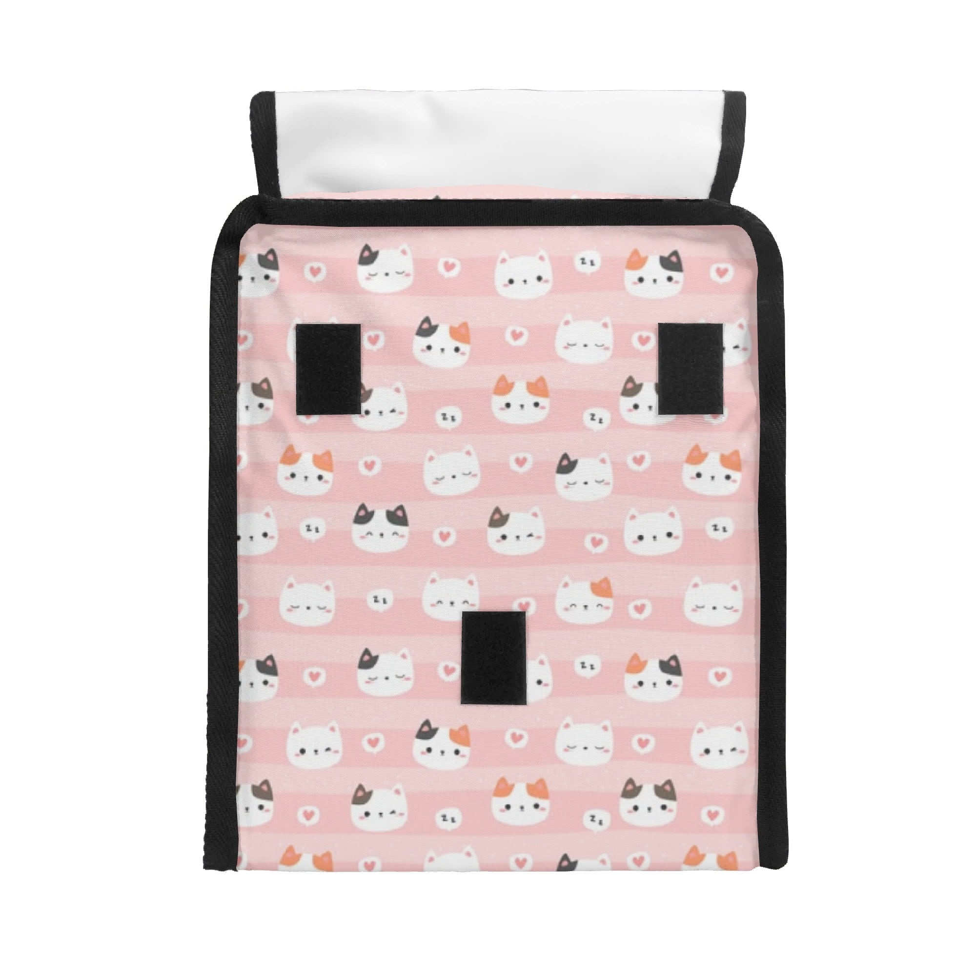 Personalised Pink Cats Flip-top Lunch Bag Personalised Flip Top Lunch Bag animal Printed Offshore