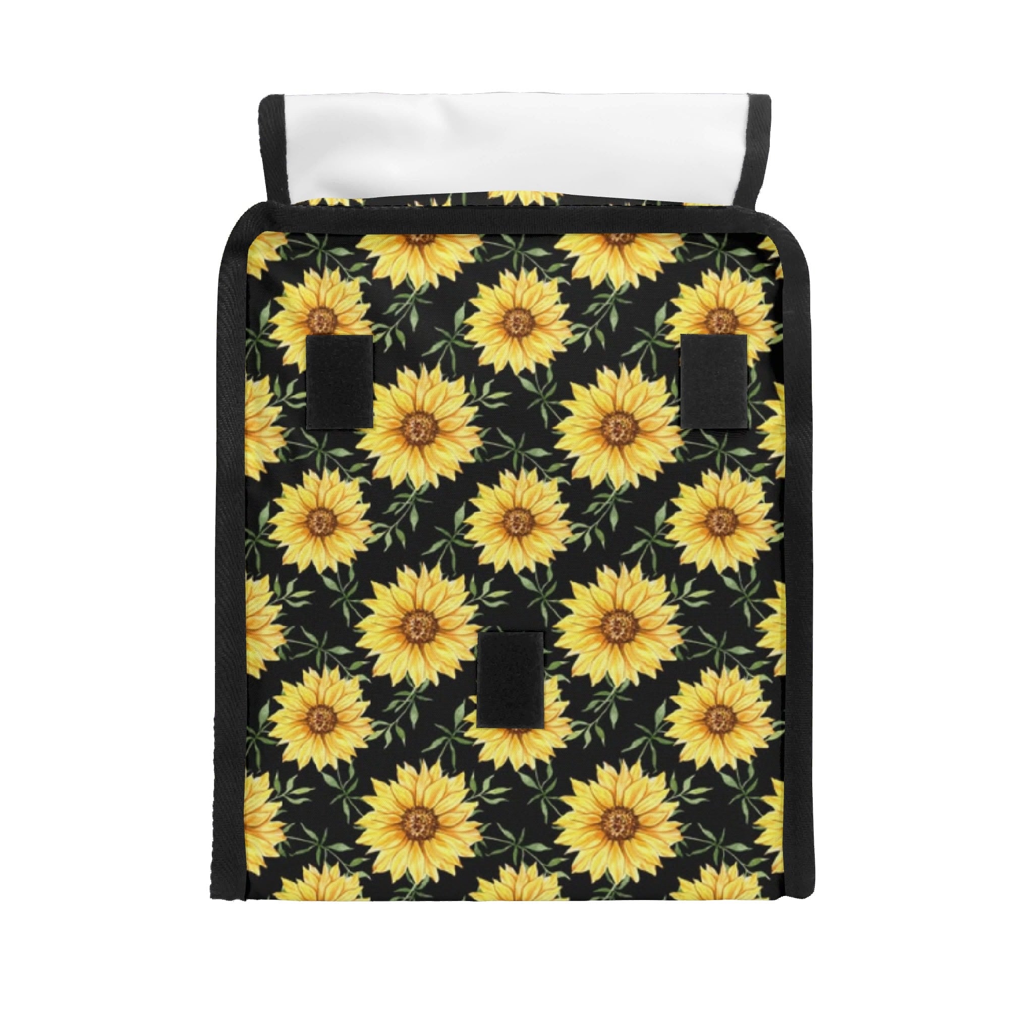 Personalised Painted Sunflower Flip-top Lunch Bag Personalised Flip Top Lunch Bag Plants Printed Offshore
