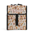 Personalised Peace And Love Flip-top Lunch Bag Default Title Personalised Flip Top Lunch Bag Printed Offshore Retro