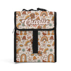Personalised Peace And Love Flip-top Lunch Bag Default Title Personalised Flip Top Lunch Bag Printed Offshore Retro
