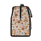 Personalised Peace And Love Flip-top Lunch Bag Personalised Flip Top Lunch Bag Printed Offshore Retro