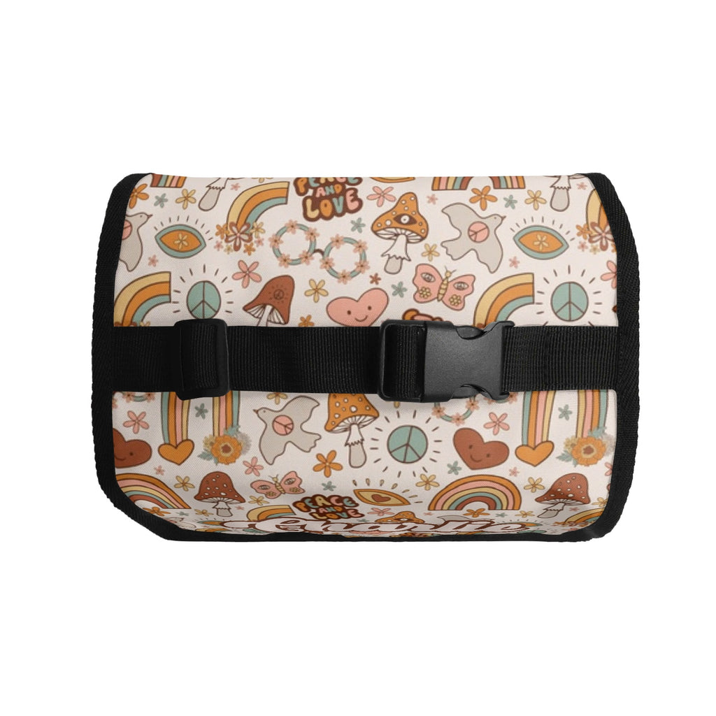 Personalised Peace And Love Flip-top Lunch Bag Personalised Flip Top Lunch Bag Printed Offshore Retro