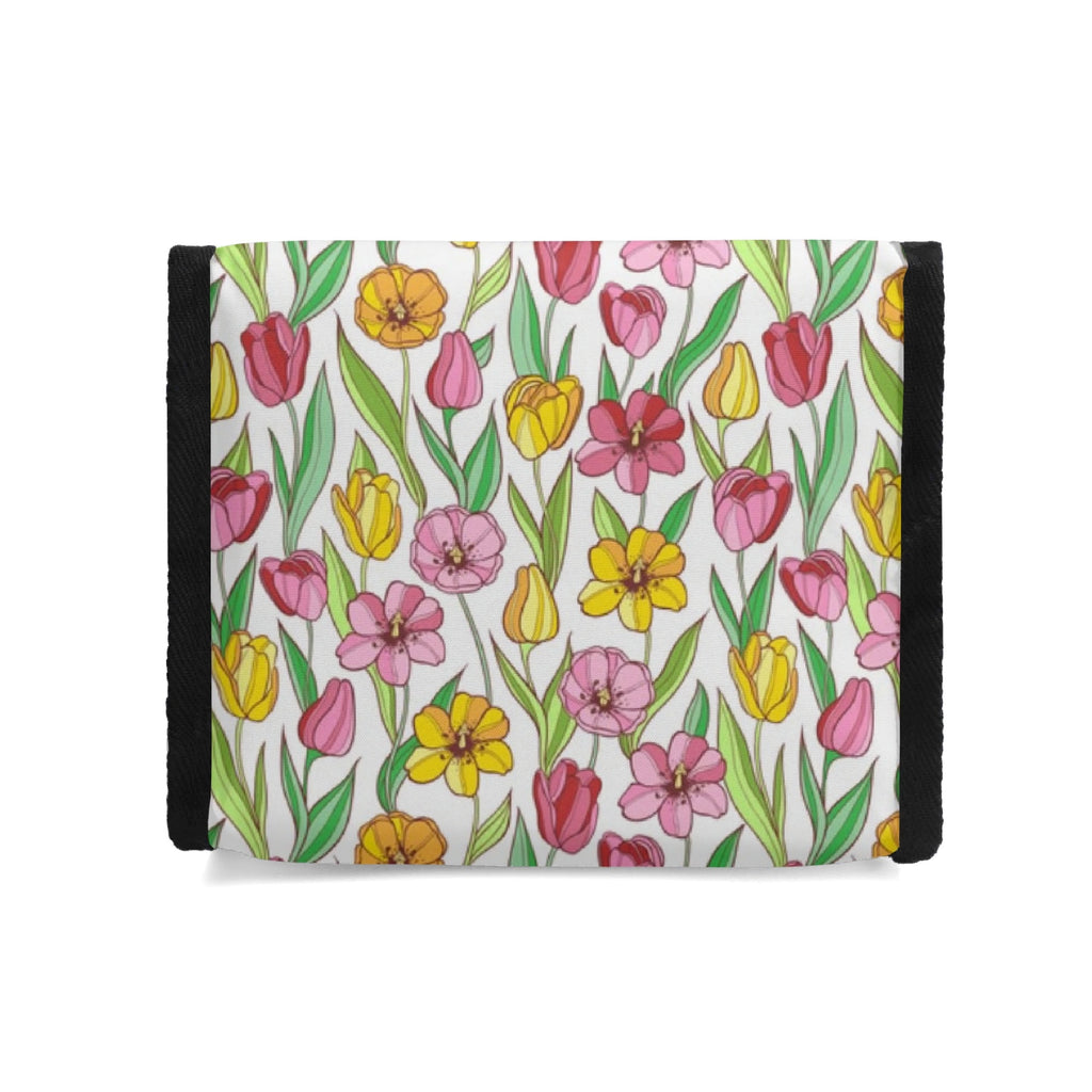 Personalised Pink And Yellow Floral Flip-top Lunch Bag Personalised Flip Top Lunch Bag Plants Printed Offshore