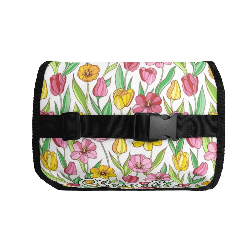 Personalised Pink And Yellow Floral Flip-top Lunch Bag Personalised Flip Top Lunch Bag Plants Printed Offshore