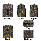 Personalised Dark Butterfly Flip-top Lunch Bag Personalised Flip Top Lunch Bag animal Printed Offshore