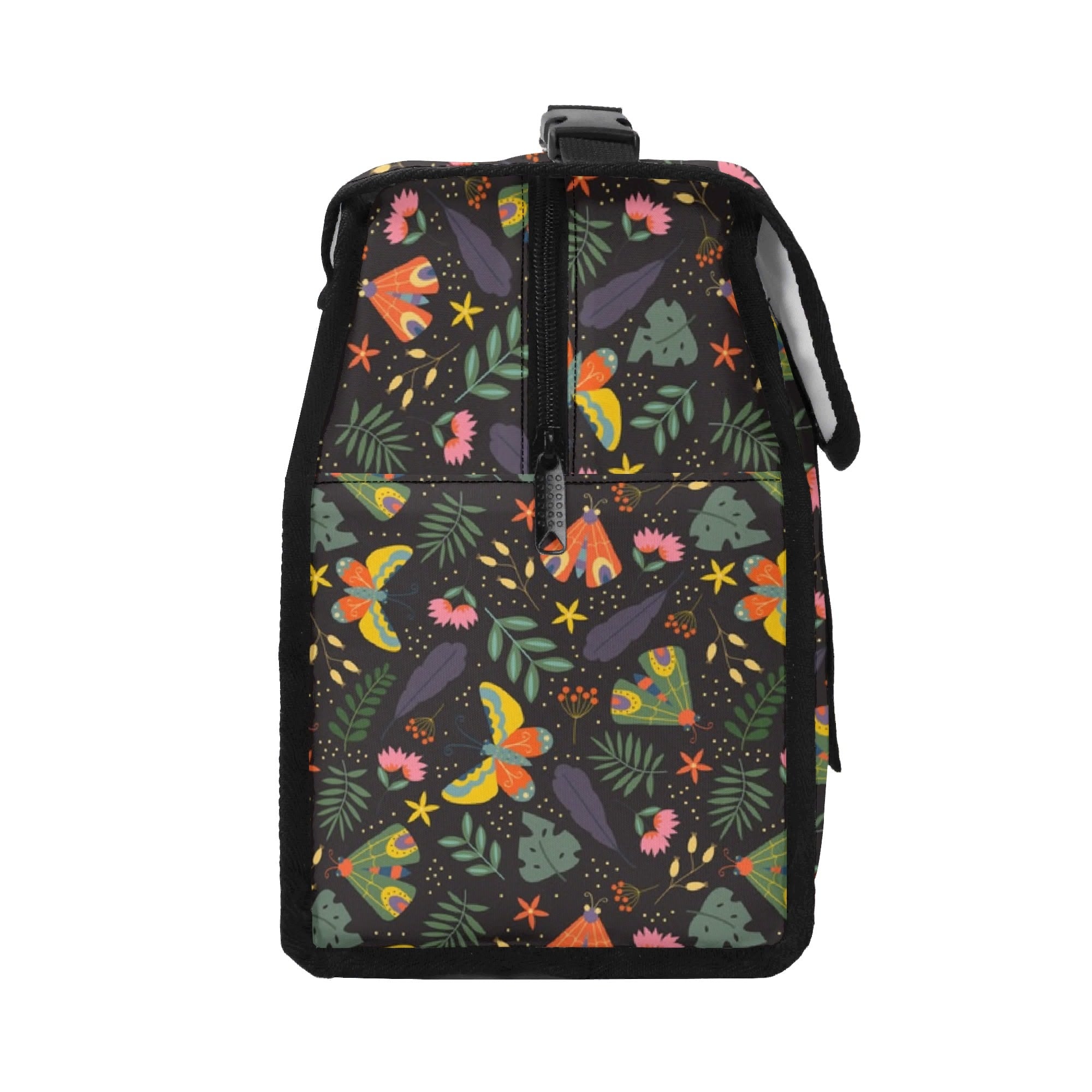 Personalised Dark Butterfly Flip-top Lunch Bag Personalised Flip Top Lunch Bag animal Printed Offshore