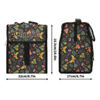 Personalised Dark Butterfly Flip-top Lunch Bag Personalised Flip Top Lunch Bag animal Printed Offshore