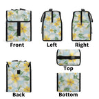 Personalised Delicate Frangipani Flip-top Lunch Bag Personalised Flip Top Lunch Bag Plants Printed Offshore