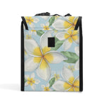 Personalised Delicate Frangipani Flip-top Lunch Bag Personalised Flip Top Lunch Bag Plants Printed Offshore