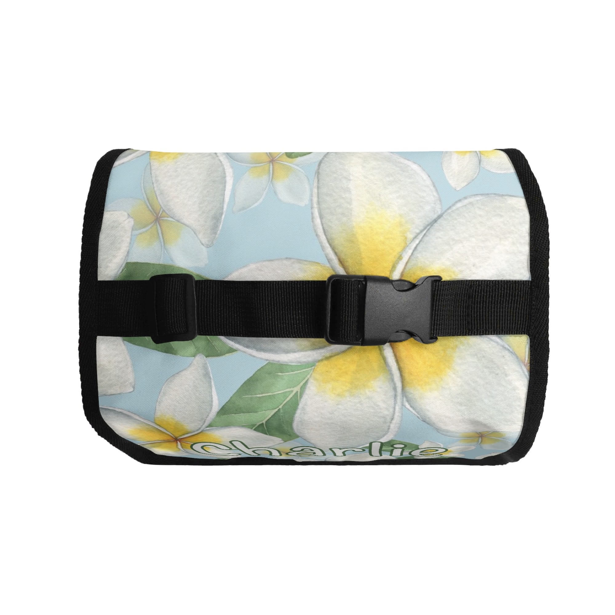 Personalised Delicate Frangipani Flip-top Lunch Bag Personalised Flip Top Lunch Bag Plants Printed Offshore