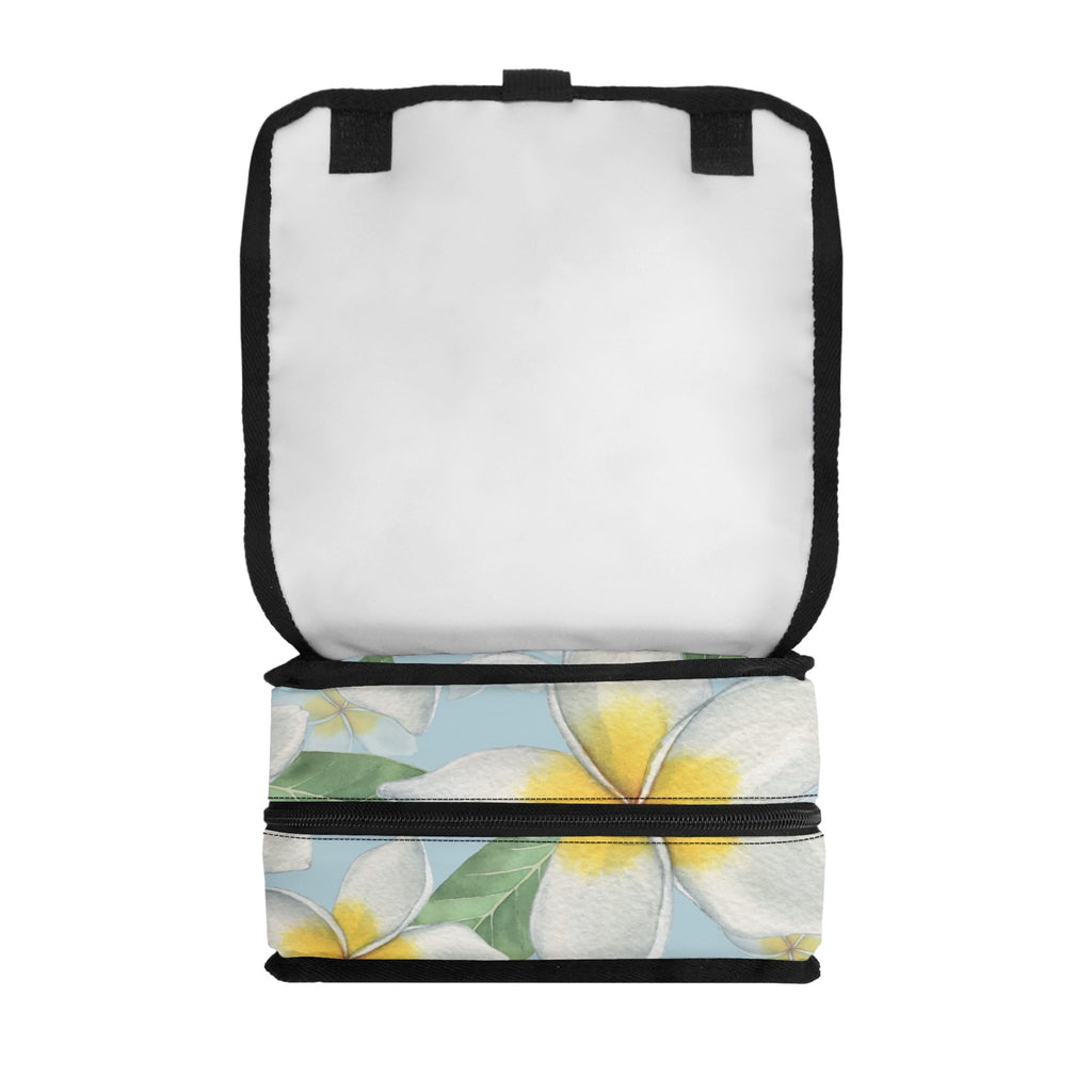 Personalised Delicate Frangipani Flip-top Lunch Bag Personalised Flip Top Lunch Bag Plants Printed Offshore