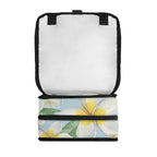 Personalised Delicate Frangipani Flip-top Lunch Bag Personalised Flip Top Lunch Bag Plants Printed Offshore