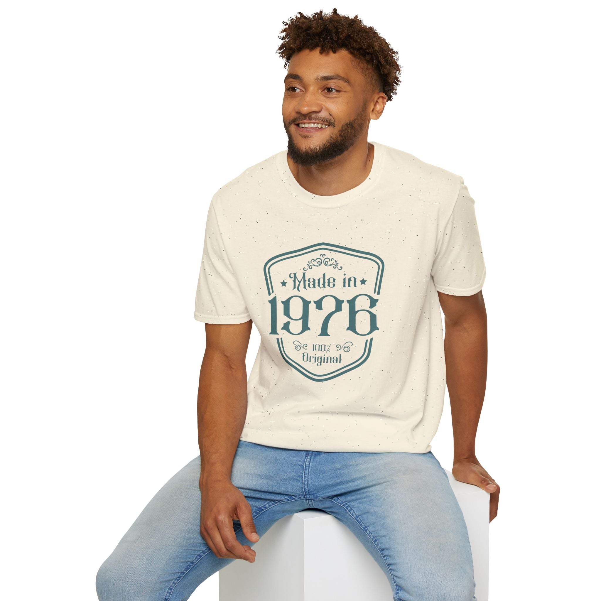 Turning 50, Made In 1976 Unisex Softstyle T-Shirt Unisex Adult T-shirt Australian Printer Birthday