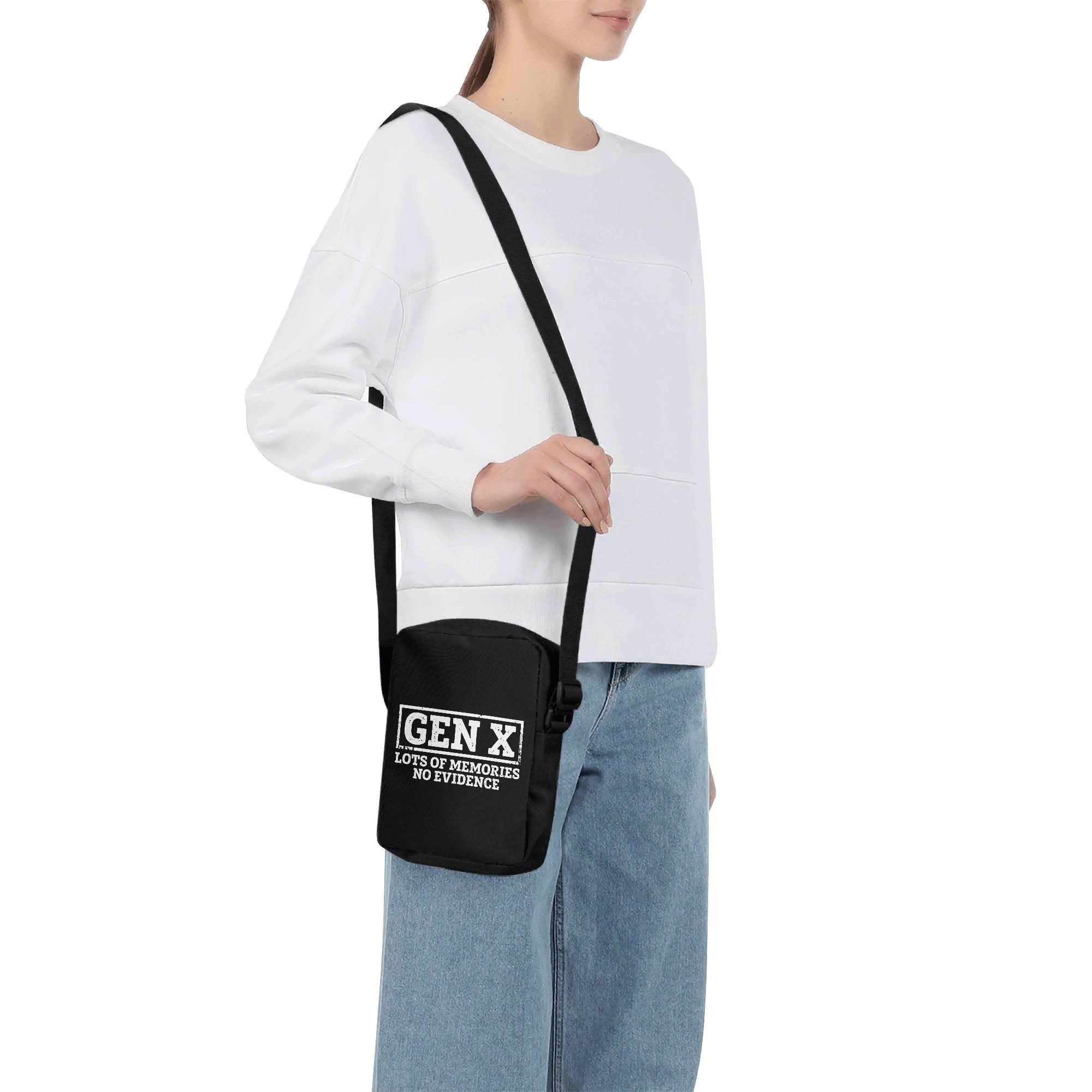 Gen X, Lots Of Memories, No Evidence Cross-Body Bag Cross Body Bag Printed Offshore