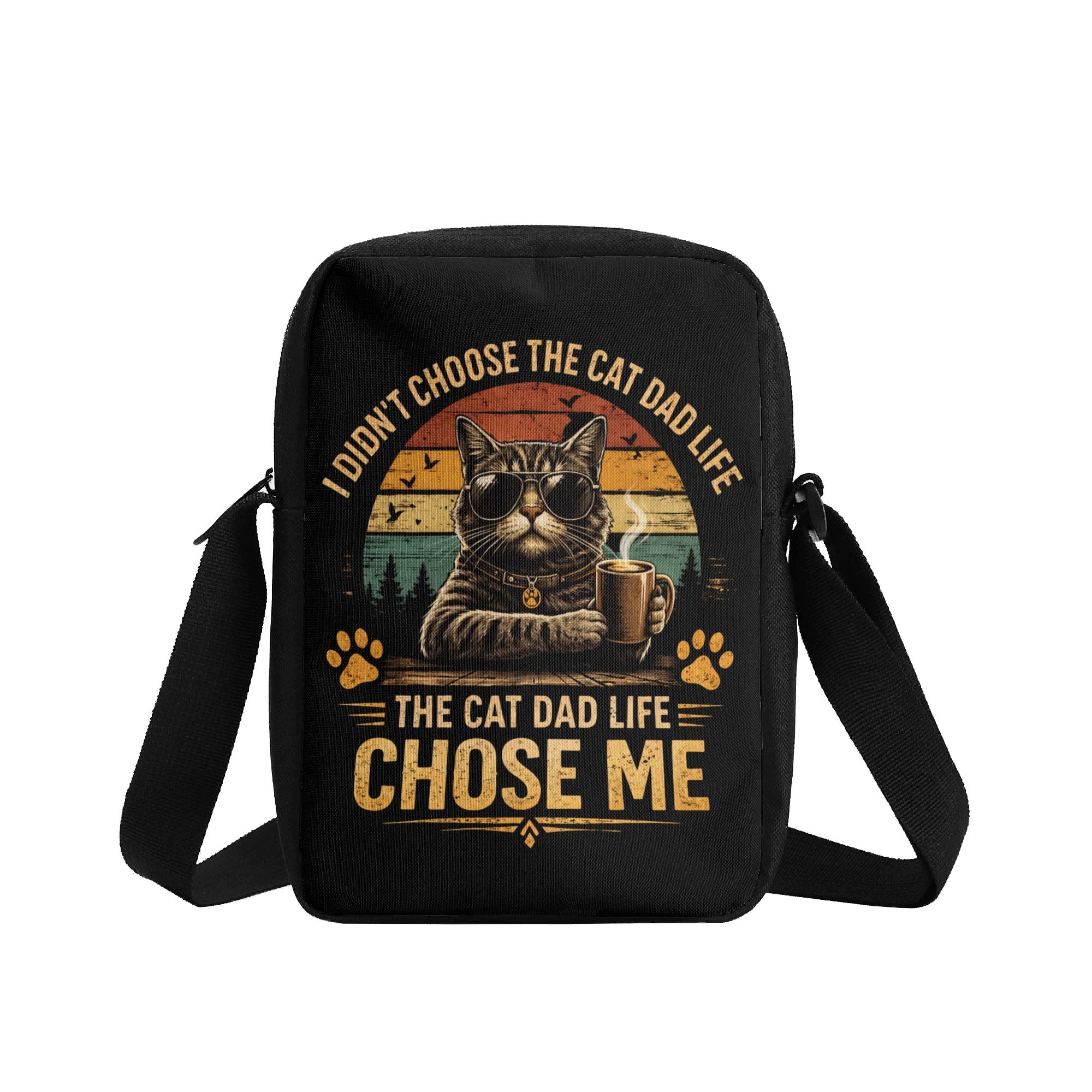Cat Dad Life Cross-Body Bag Cross Body Bag animal Printed Offshore