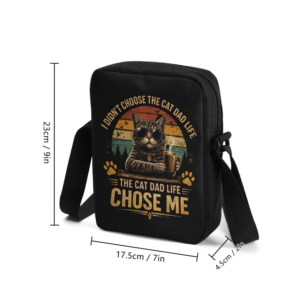 Cat Dad Life Cross-Body Bag Cross Body Bag animal Printed Offshore