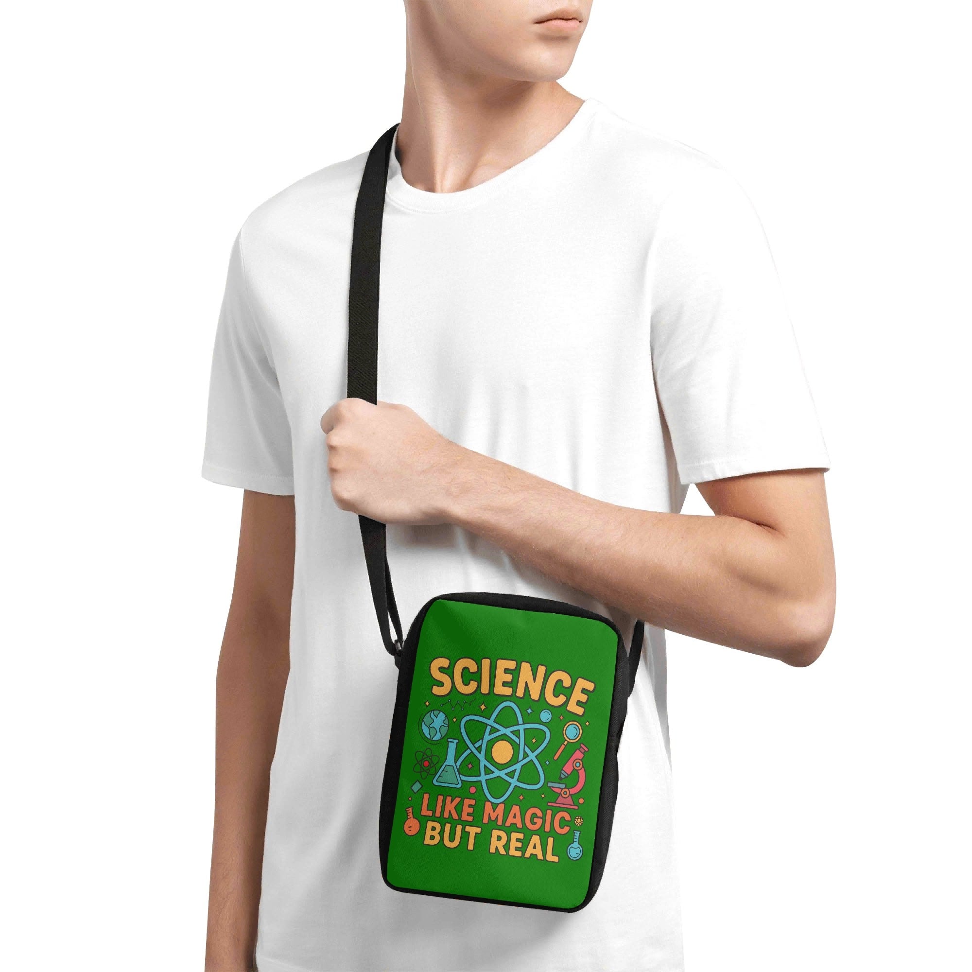 Science, Like Magic But Real Cross-Body Bag Cross Body Bag Printed Offshore Science