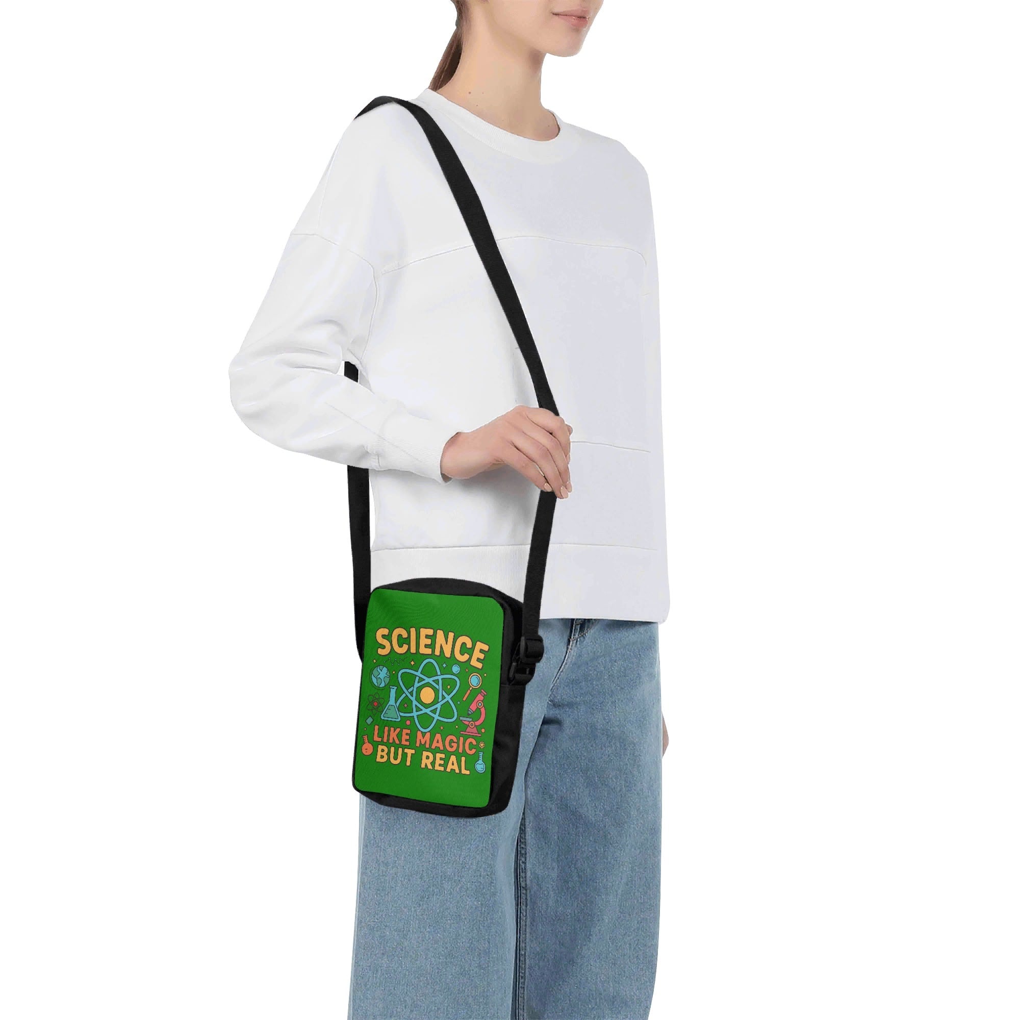 Science, Like Magic But Real Cross-Body Bag Cross Body Bag Printed Offshore Science