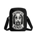 Alien, Allergic To Humans Cross-Body Bag Cross Body Bag Printed Offshore Sci Fi