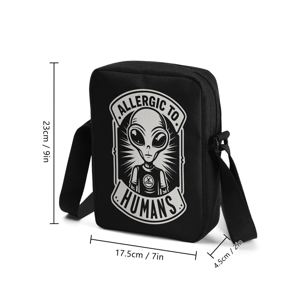 Alien, Allergic To Humans Cross-Body Bag Cross Body Bag Printed Offshore Sci Fi