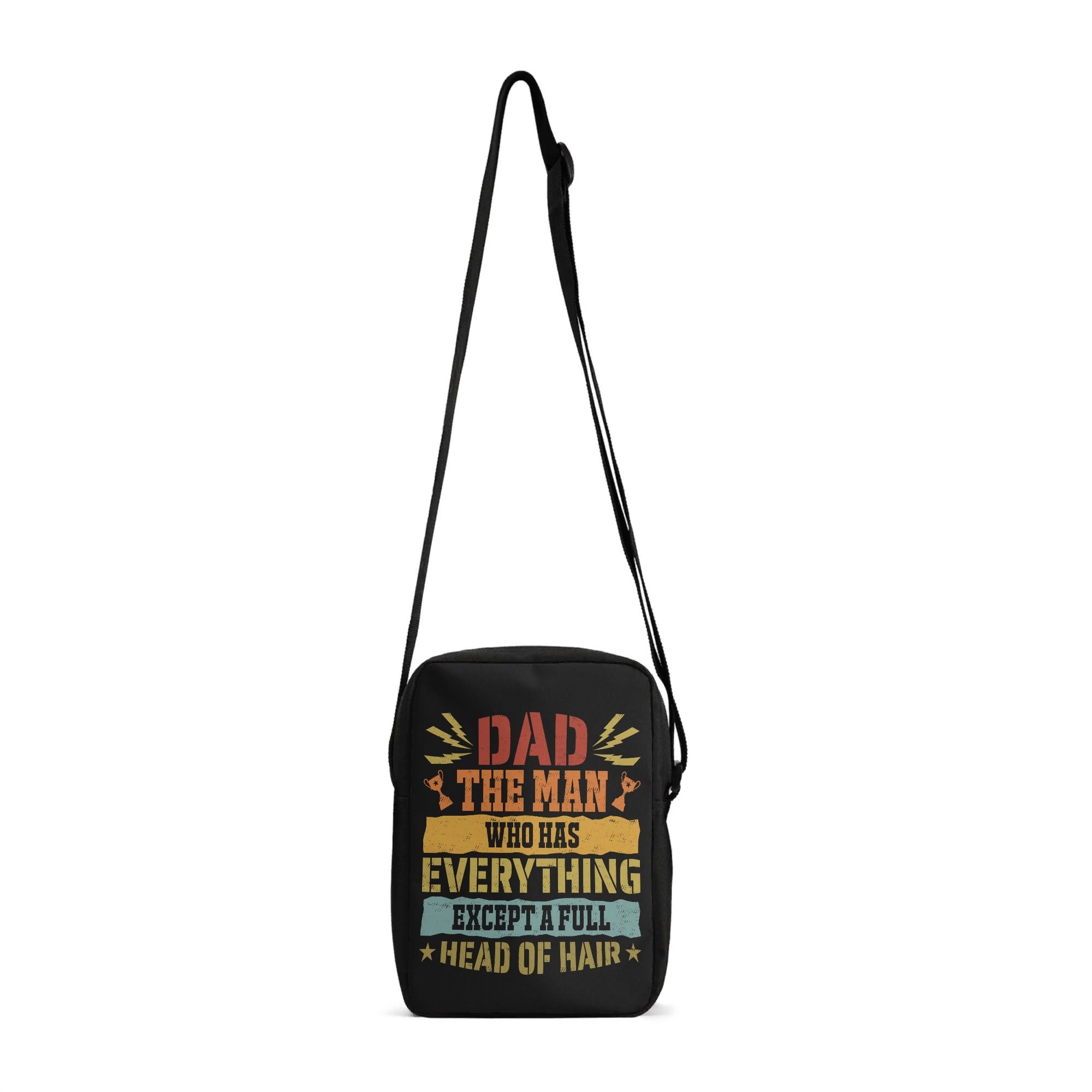 Dad, The Man Who Has Everything Except A Full Head Of Hair Cross-Body Bag Default Title Cross Body Bag Dad Printed Offshore