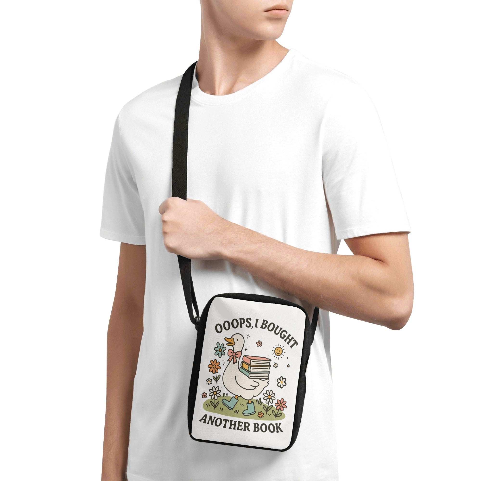 Oops I Bought Another Book Cross-Body Bag Cross Body Bag animal Printed Offshore Reading