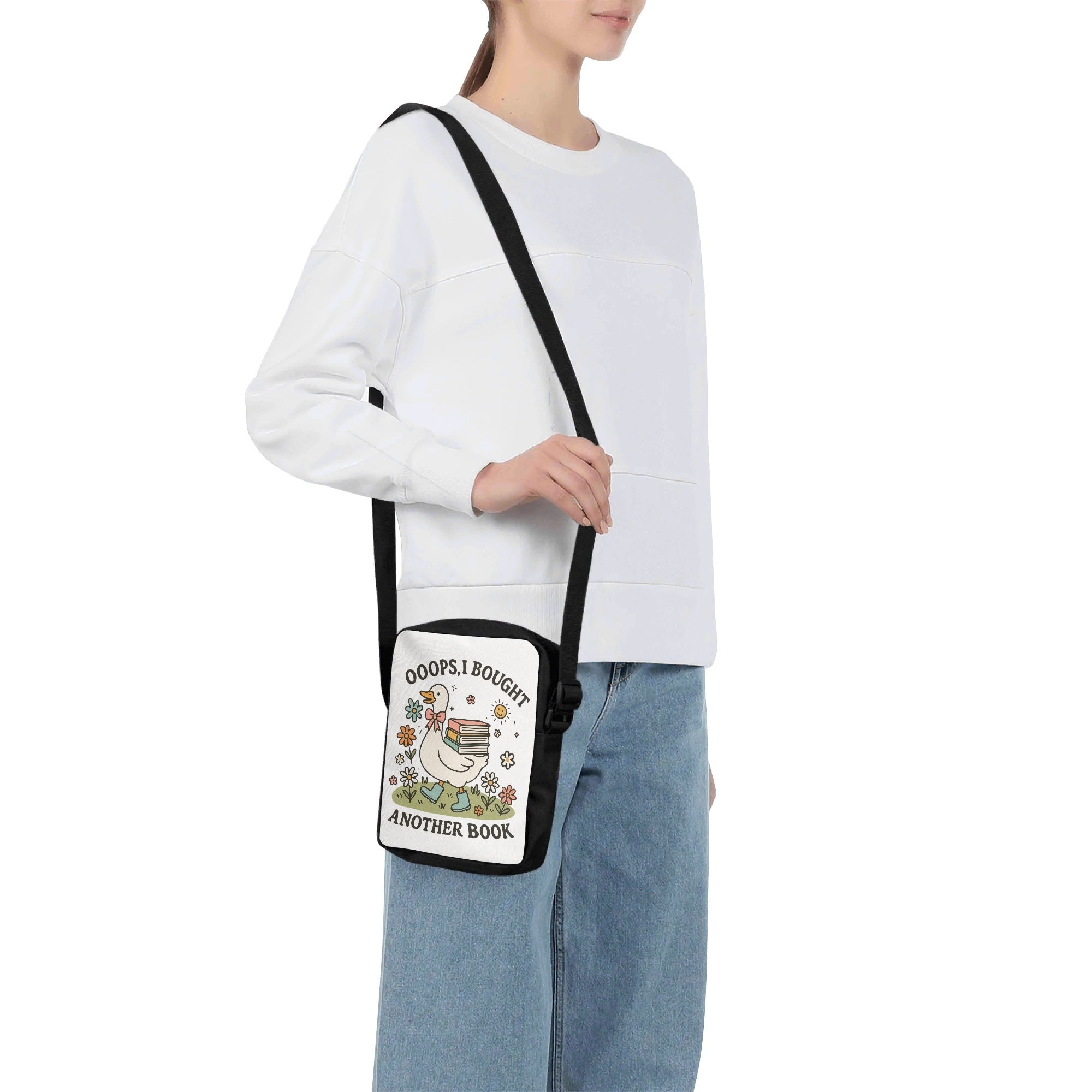 Oops I Bought Another Book Cross-Body Bag Cross Body Bag animal Printed Offshore Reading