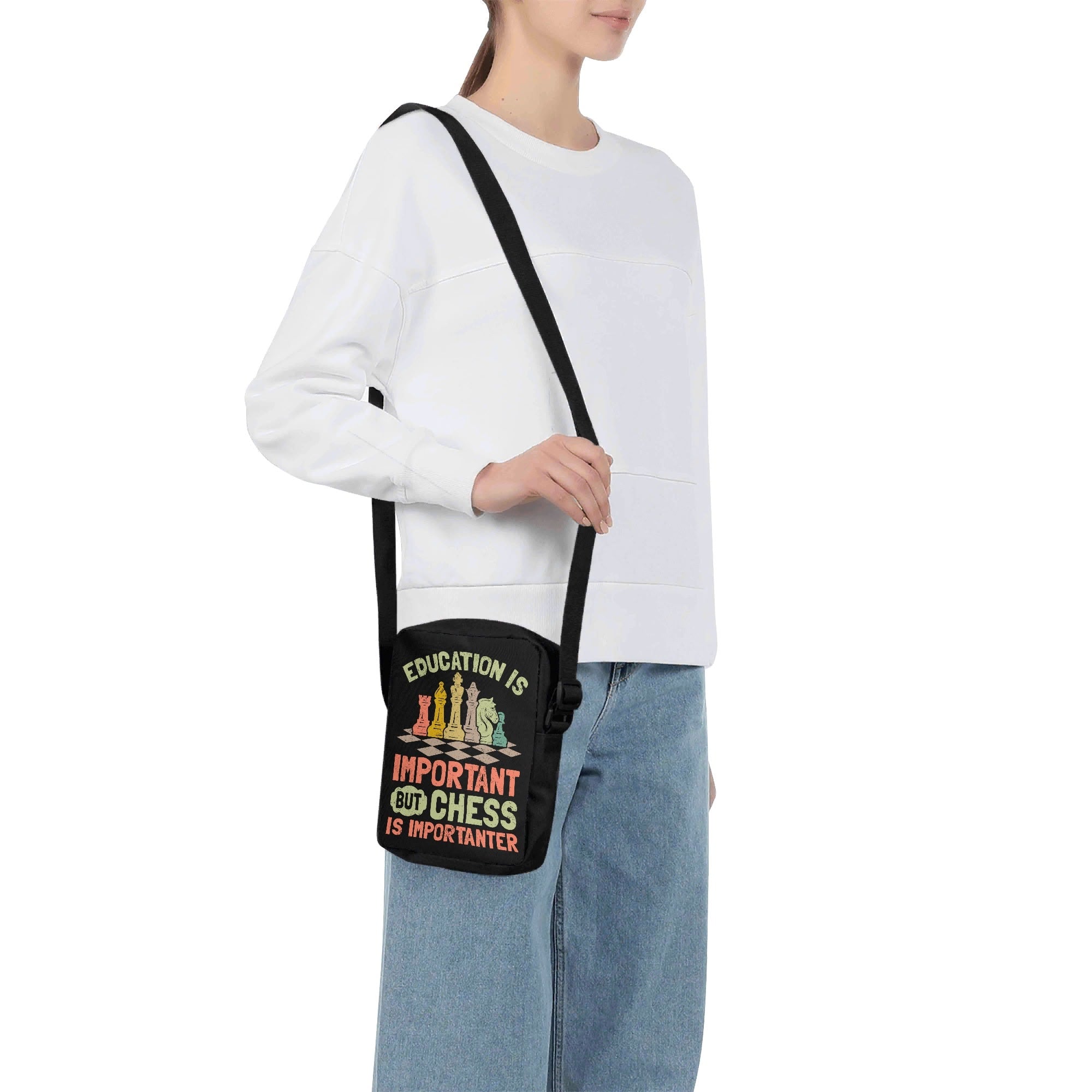Chess And Education Cross-Body Bag Cross Body Bag Chess Games Printed Offshore
