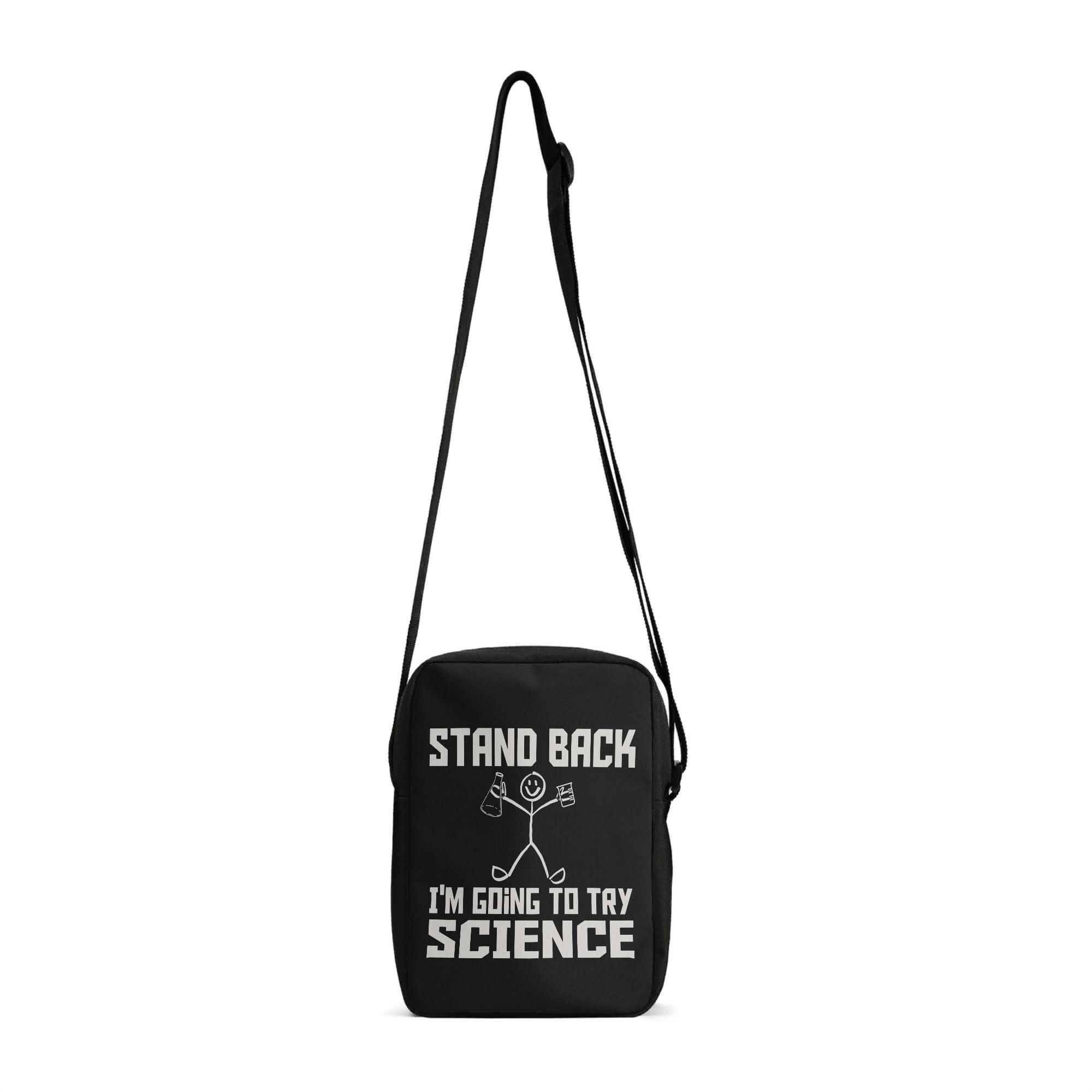 Stand Back Im Going To Try Science Cross-Body Bag Default Title Cross Body Bag Printed Offshore Science