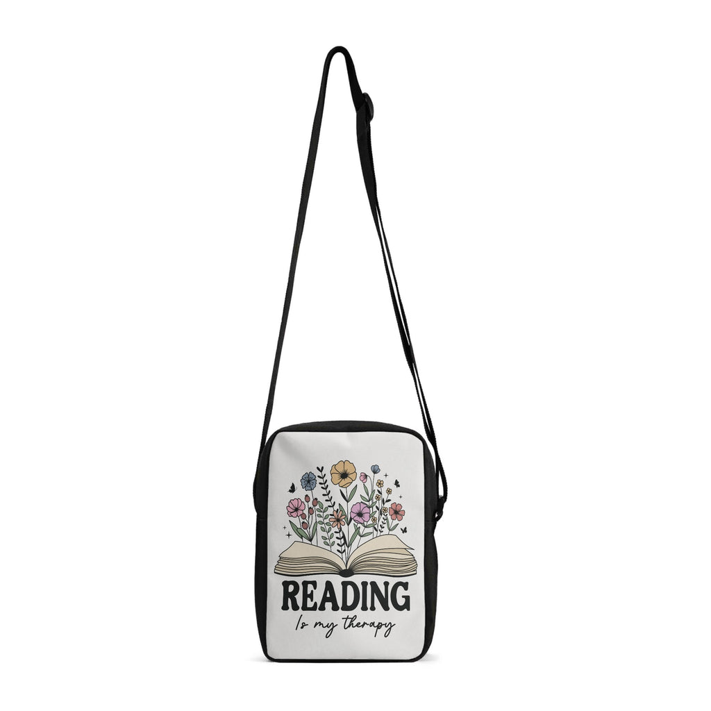 Reading Is My Therapy, Book With Flowers Cross-Body Bag Default Title Cross Body Bag Printed Offshore Reading