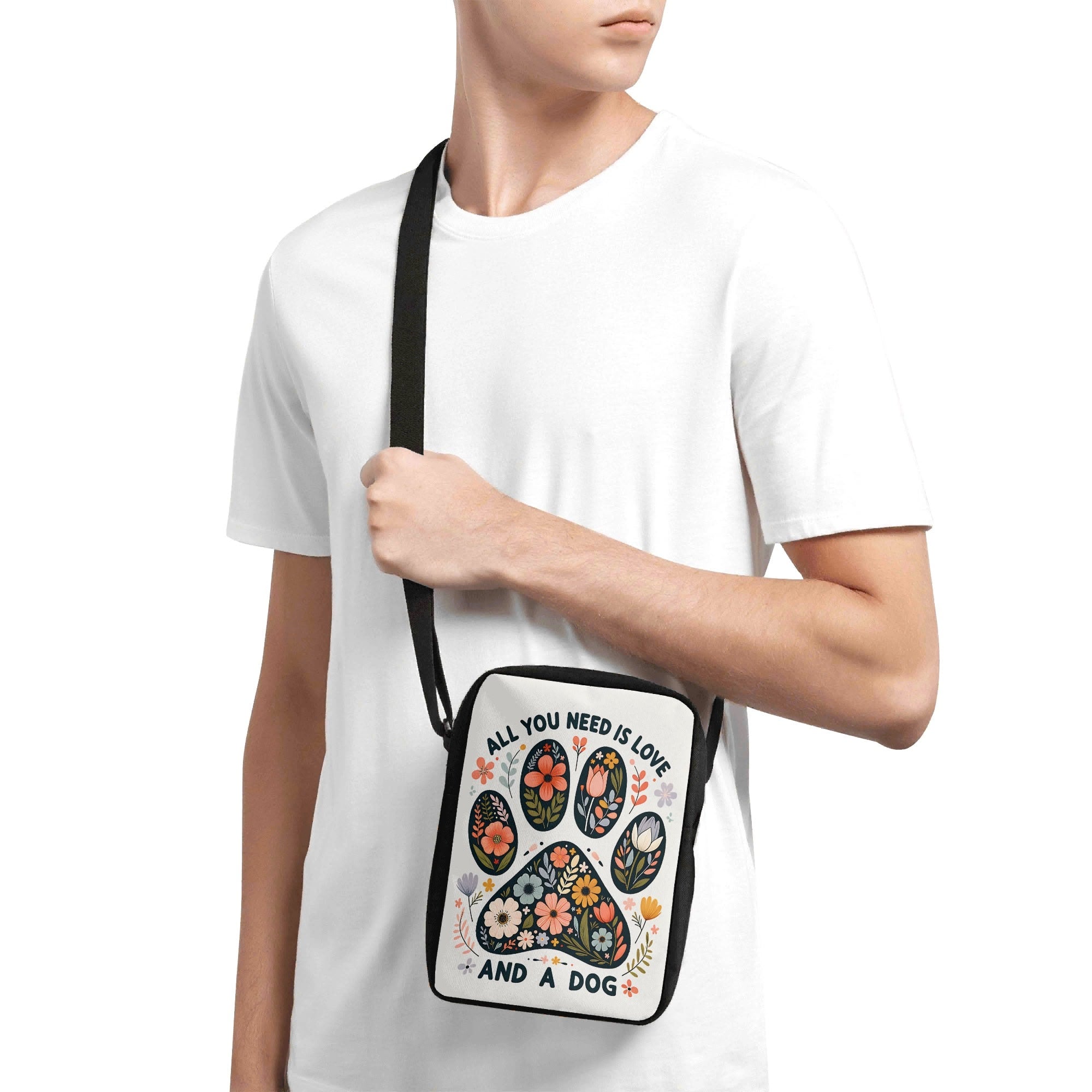All You Need Is Love And A Dog Cross-Body Bag Cross Body Bag animal Printed Offshore