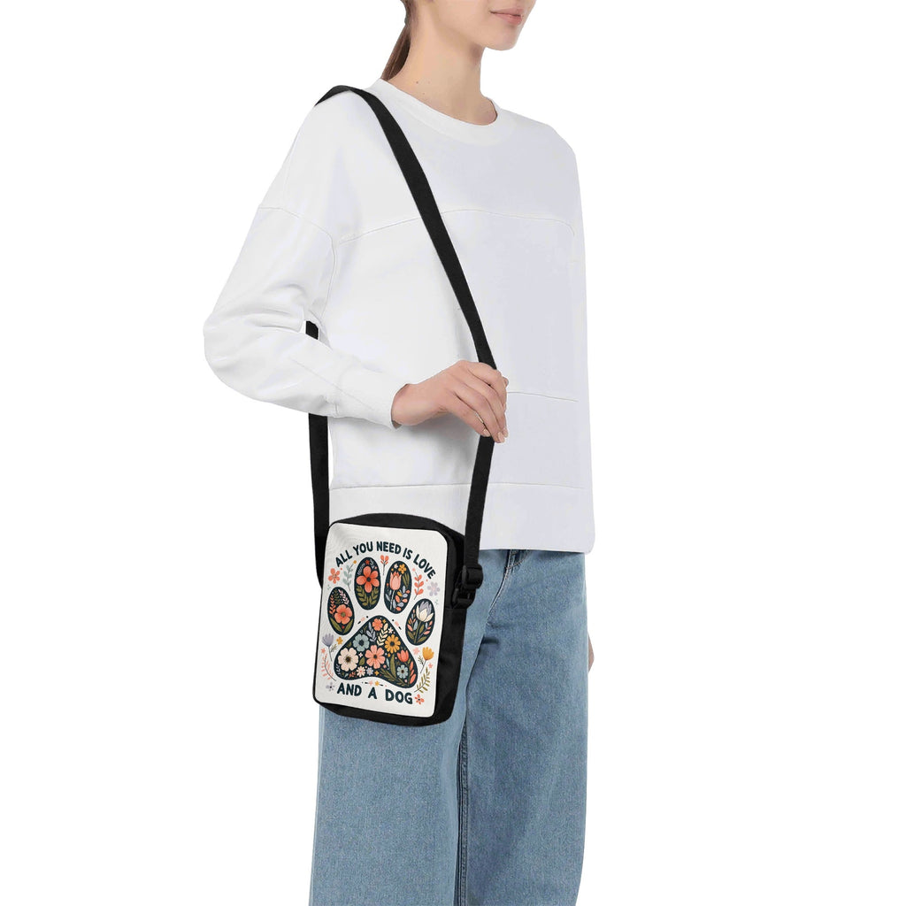 All You Need Is Love And A Dog Cross-Body Bag Cross Body Bag animal Printed Offshore