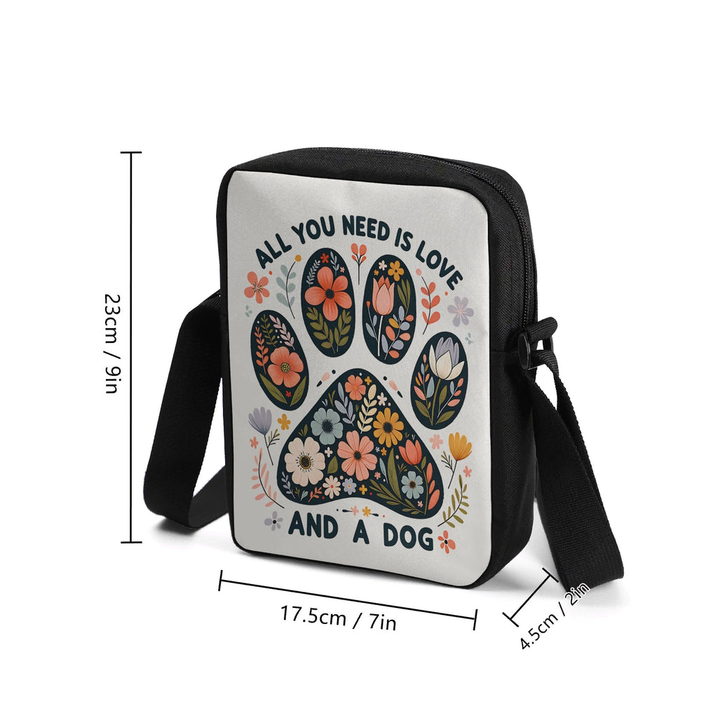 All You Need Is Love And A Dog Cross-Body Bag Cross Body Bag animal Printed Offshore
