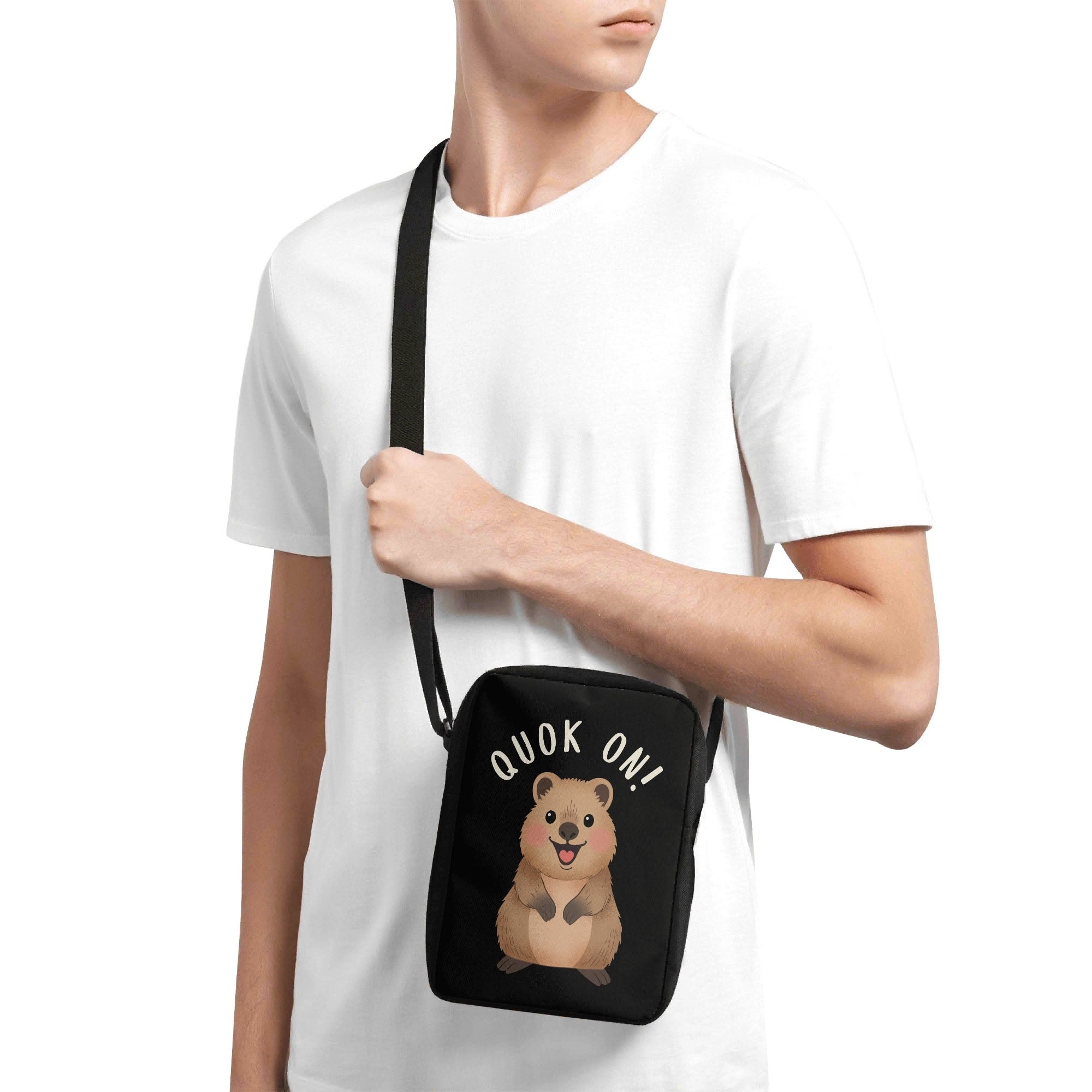 Quokka, Quok On Cross-Body Bag Cross Body Bag animal Printed Offshore