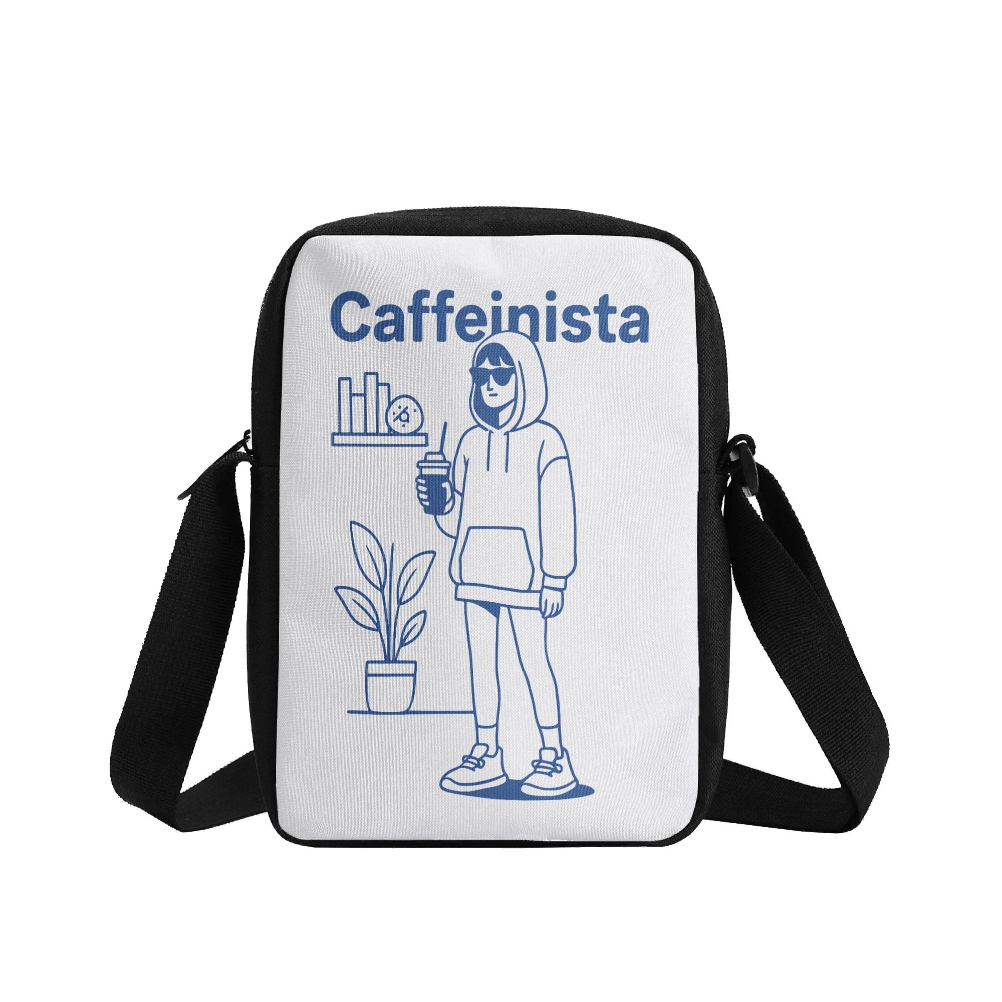 Caffeinista, Coffee Cross-Body Bag Cross Body Bag Coffee Printed Offshore