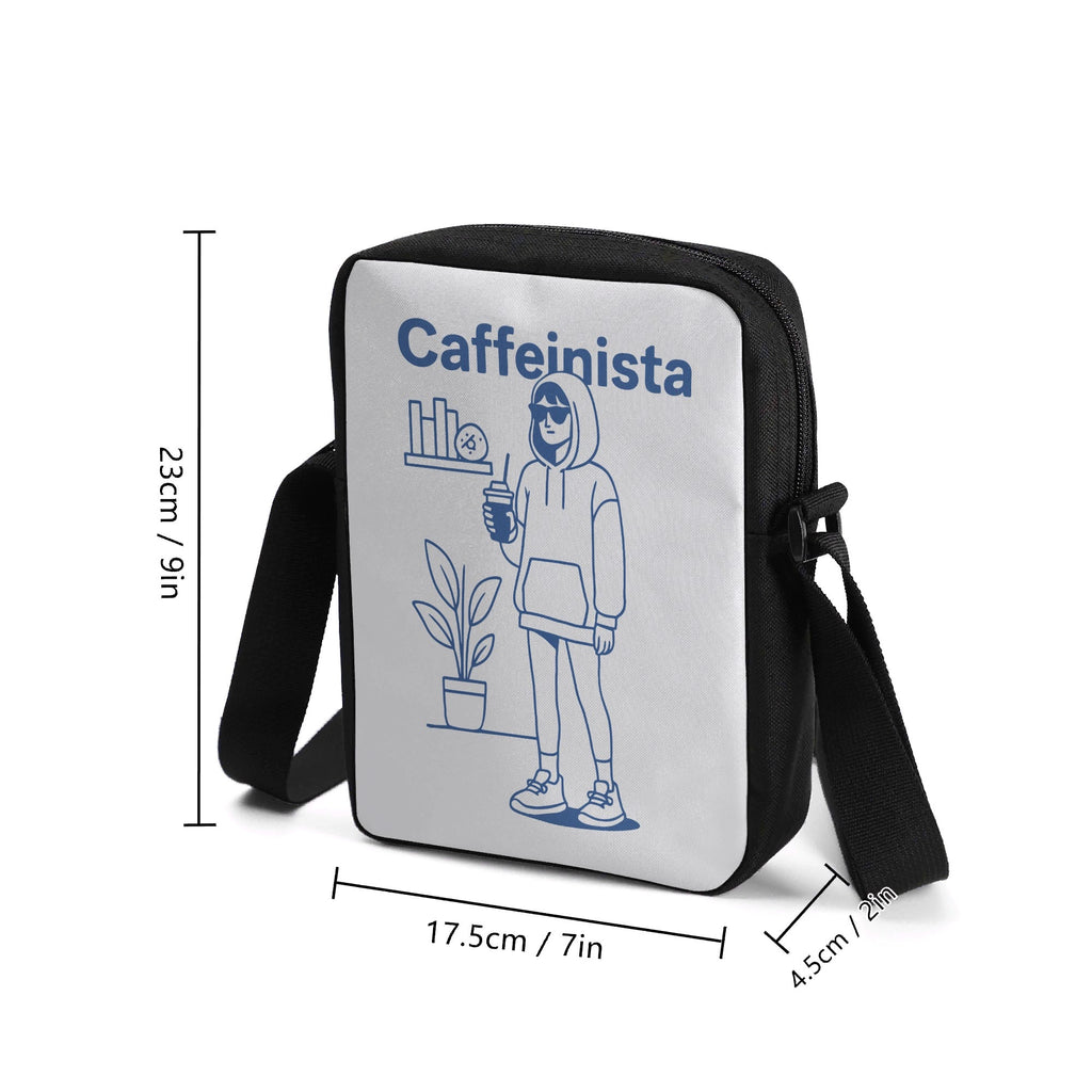 Caffeinista, Coffee Cross-Body Bag Cross Body Bag Coffee Printed Offshore
