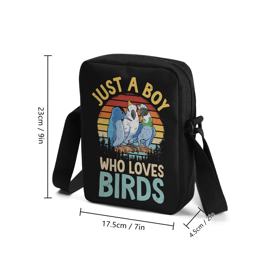 Just A Boy Who Loves Birds Cross-Body Bag Cross Body Bag animal Birds Printed Offshore